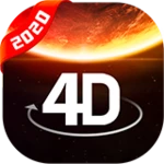 4d wallpaper background 2021 android application logo